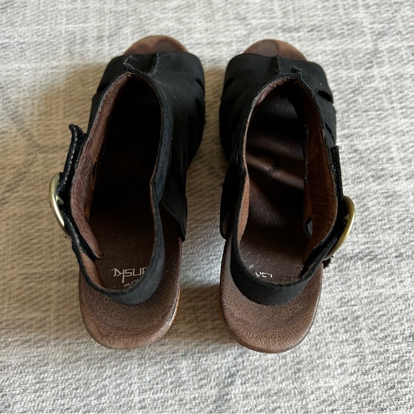 Dansko Black Leather Women's Demetra Slingback Sandals Size 39 - Picture 11 of 12